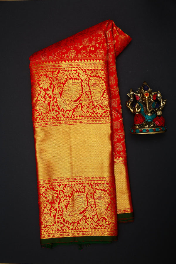 Bridal wear Kanchipuram Silk Saree