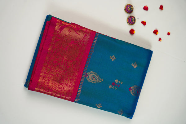 Boho Print Mul Cotton Saree