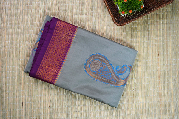 Ajrakh Block Print Saree