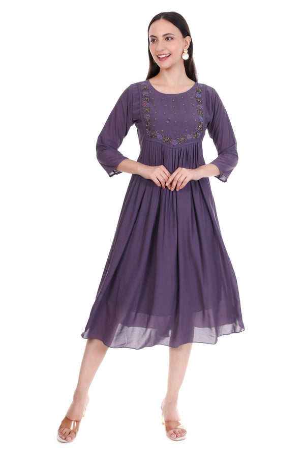 Stylish Kurti- Purple