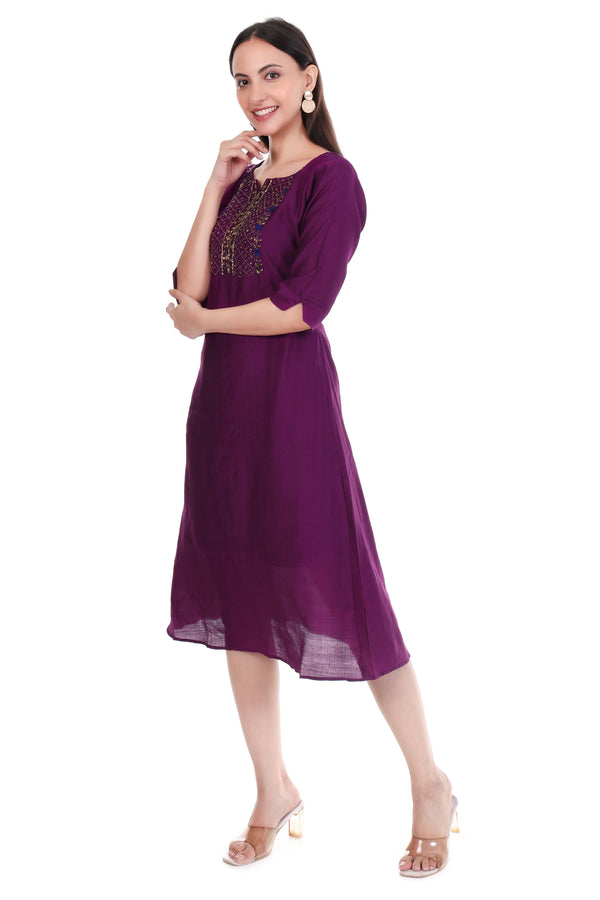 Stylish Kurti- Purple